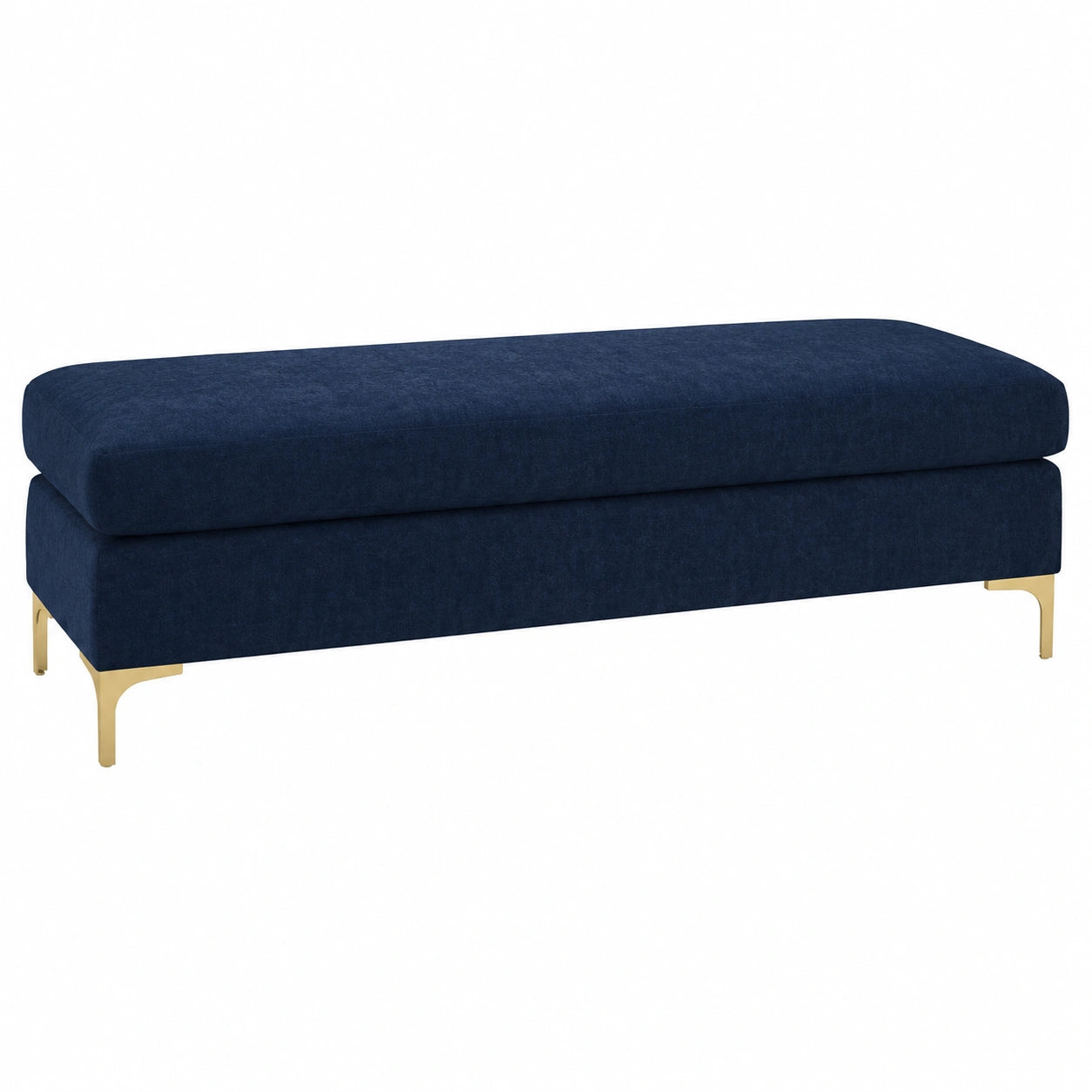 Elegantes Samtsofa mit Metallfüßen für Wohnzimmer und Flur, stilvoll und langlebig
