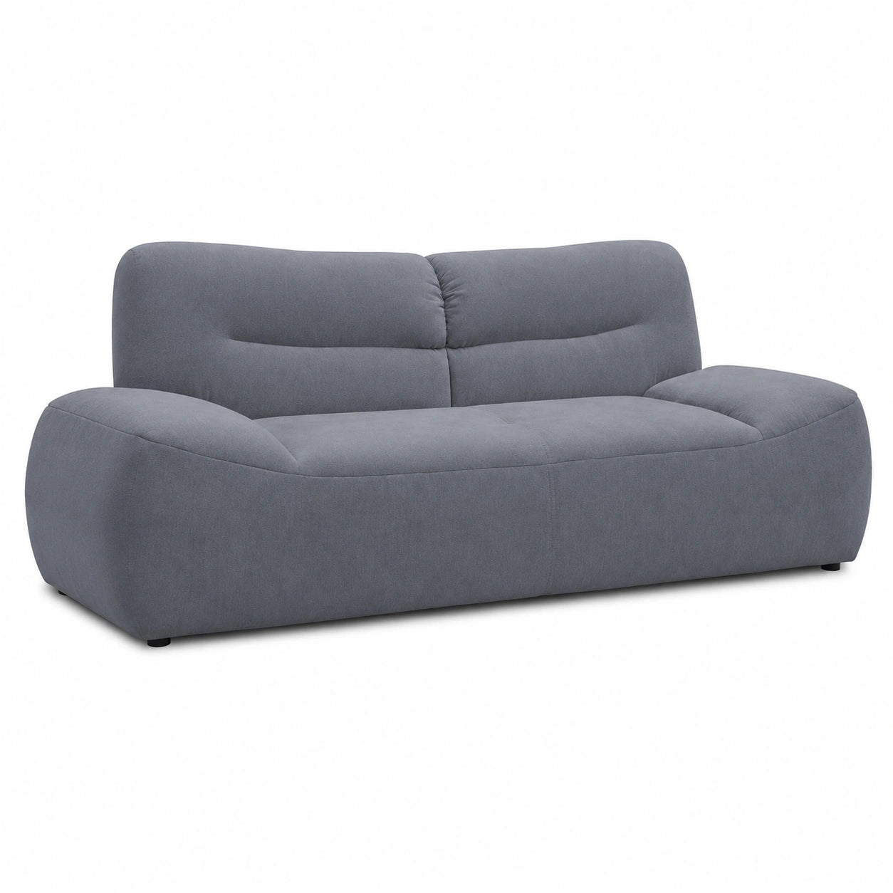 Boho-Stil 2-Sitzer Sofa, Graue Couch, 200x109x81 cm