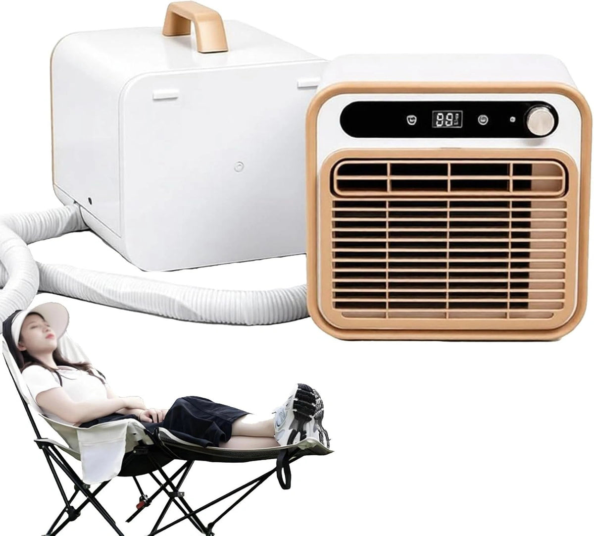 Klimatyzator Wi-Fi, 5000 BTU, kolor szary