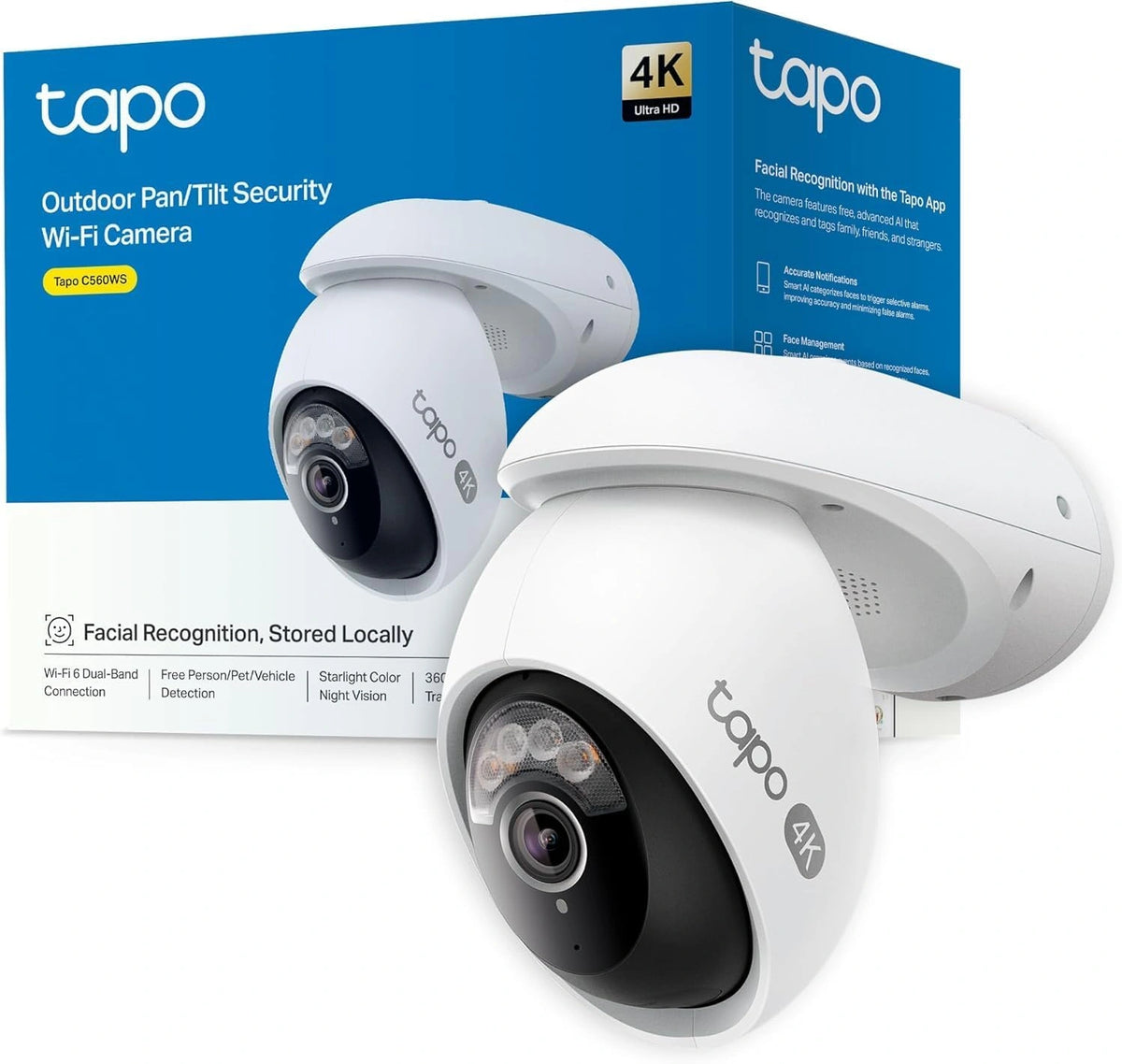 Monitor Tapo C560WS, 512 GB, Wi-Fi, kolor czarny