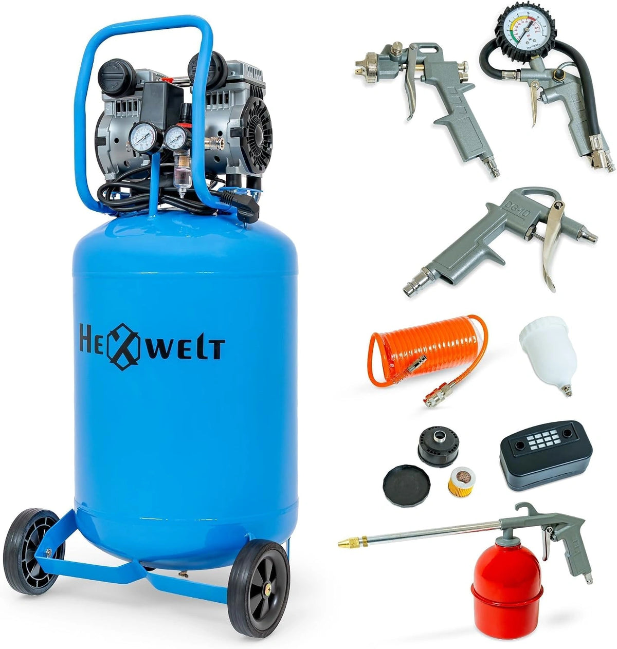 Kompresor Kompresor 50L, 1500 W, 50 l, kolor niebieski