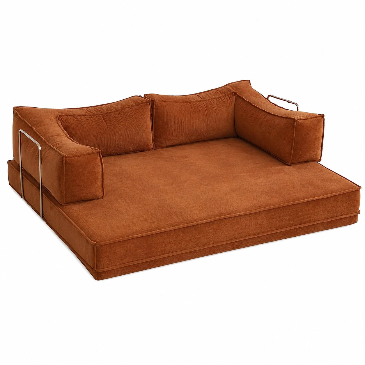 Modulares Cord-Sofa mit Abnehmbaren Bezügen, Multifunktionales Design für Kleine Wohnungen und Homeoffice
