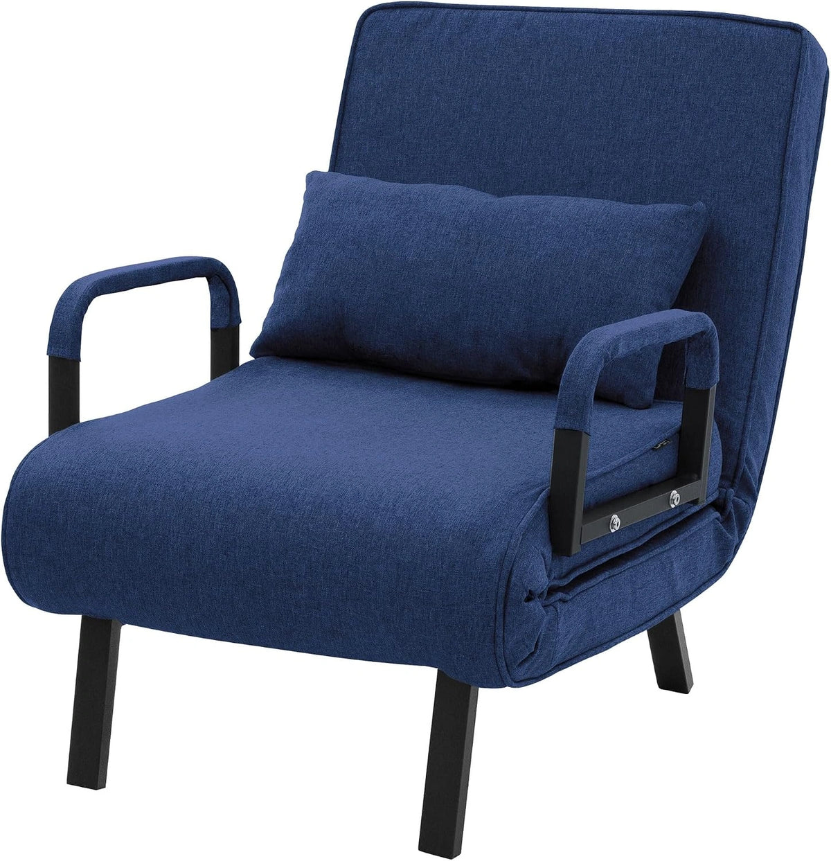 Sofa ML-Design, składany, funkcja rozkładania, kolor niebieski