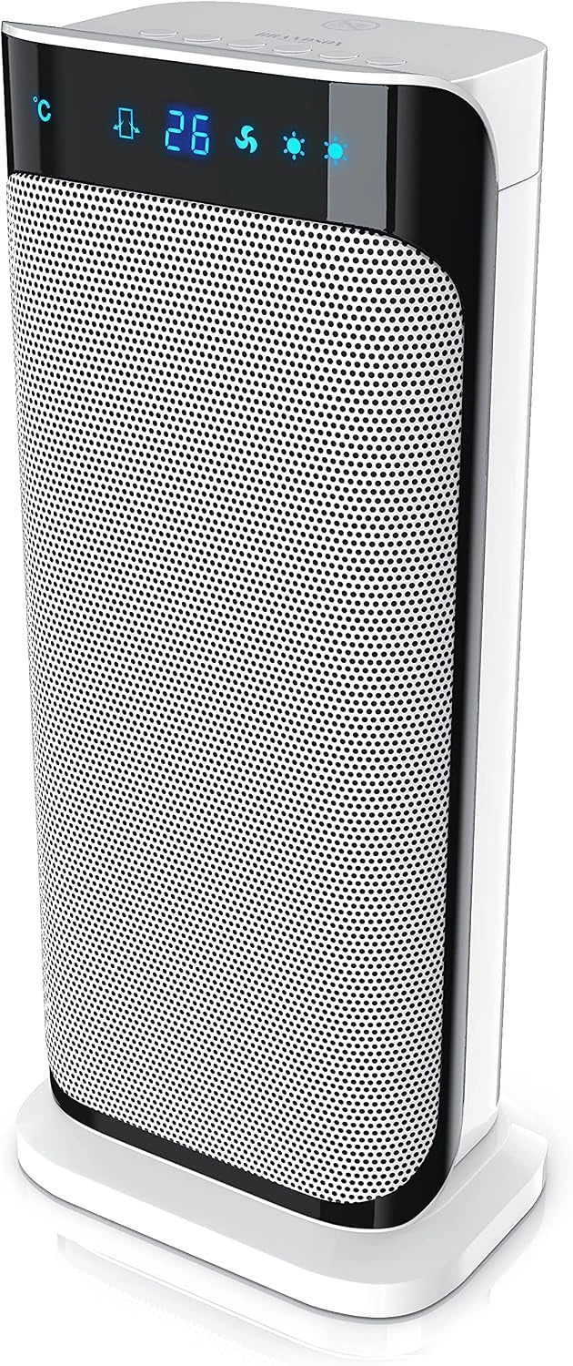 Termowentylator Brandson, 2000 W, pilot zdalnego sterowania, kolor szary