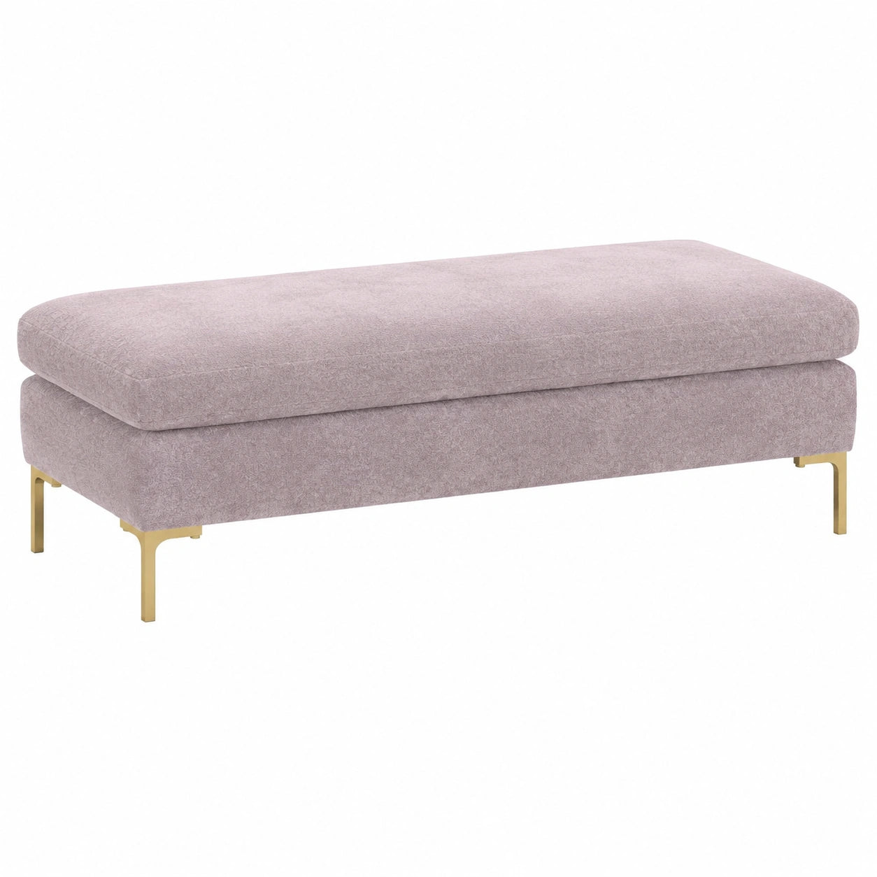 Elegantes Velours-Sofa mit Metallbeinen für Wohn- und Loungebereich