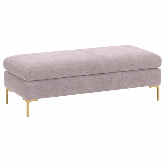 Elegantes Velours-Sofa mit Metallbeinen für Wohn- und Loungebereich