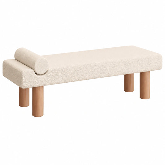 Elegante Polsterbank aus Holz für Schlafzimmer und Ankleidezimmer, stilvolle Sitz- und Aufbewahrungslösung