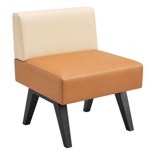 Moderne Empfangsbank für Salon und Wartebereiche, Komfort-Sitzmöbel (60x75x60cm)