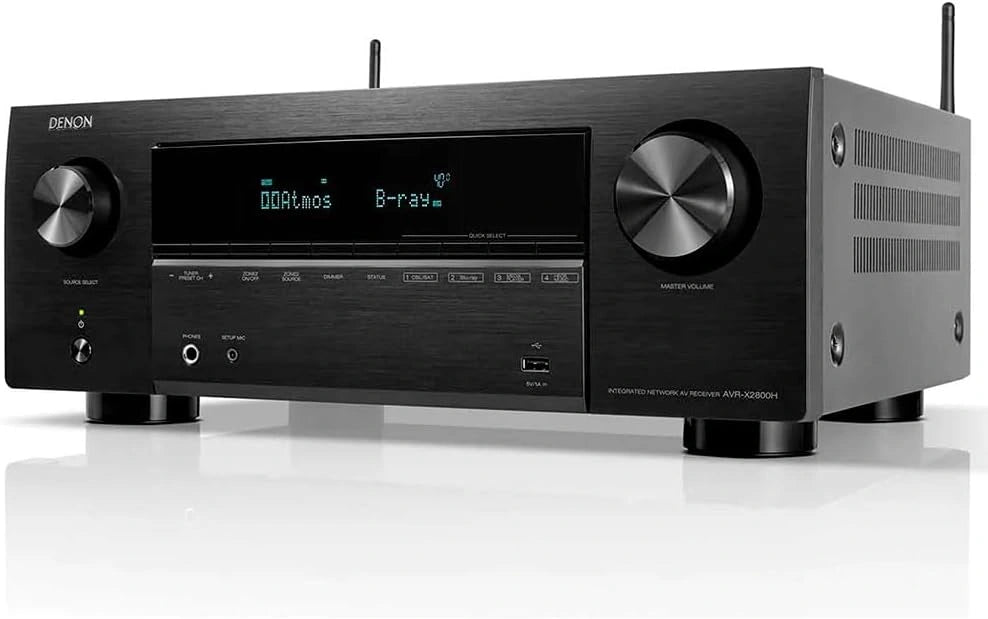 Amplituner Denon AVR-X2800H, 150 W, kolor czarny