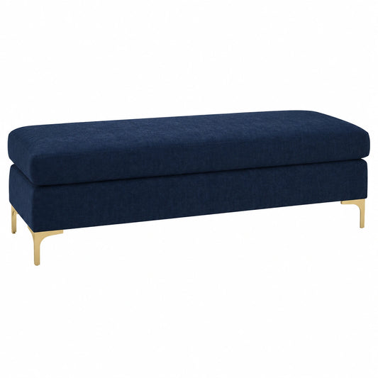 Elegantes Samtsofa mit Metallfüßen für Wohnzimmer und Flur, stilvoll und langlebig