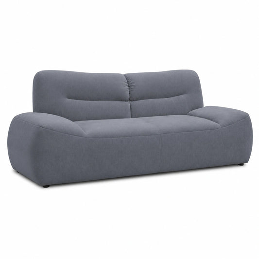 Boho-Stil 2-Sitzer Sofa, Graue Couch, 200x109x81 cm