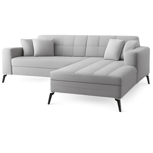 Moderne Ecksofa Dorit mit Bettfunktion – Variabel Links oder Rechts