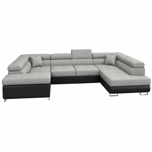 Bequemes Ecksofa Felix mit Schlaffunktion und Stauraum, links oder rechts