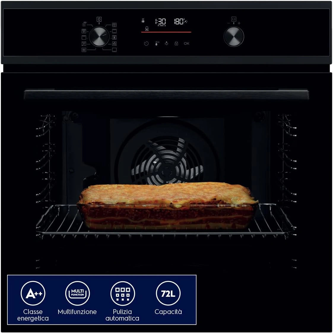 Piekarnik EOF6P46WH, 72 l, kolor czarny