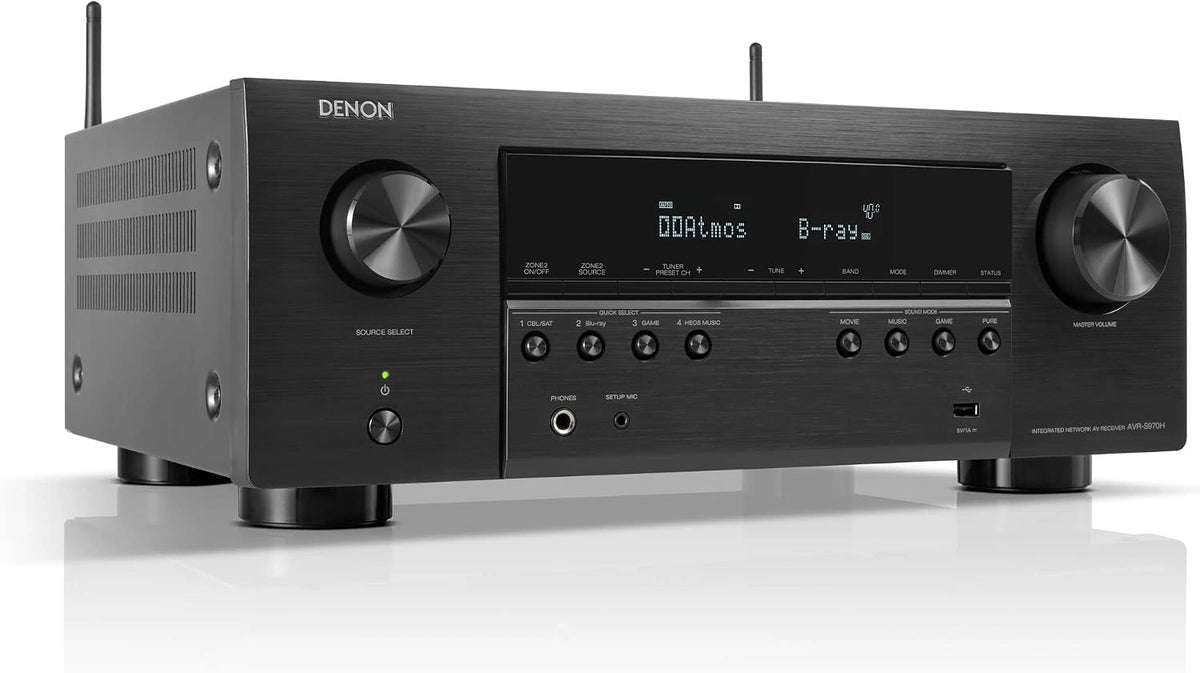 Amplituner Denon AVR-S970H, Wi-Fi, kolor szary i czarny