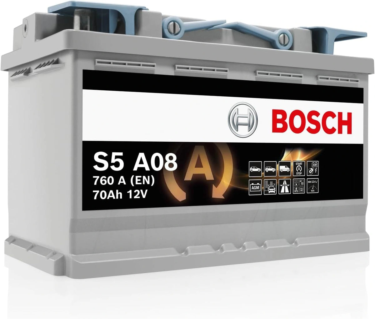 Akumulator BOSCH 12V, 70 Ah, 12 V, kolor szary
