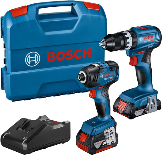 Zestaw elektronarzędzi Bosch Professional, 18 V, kolor czarny i niebieski
