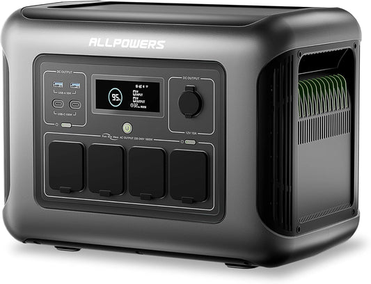Stacja zasilania ALLPOWERS R1500, 1056 Wh, kolor szary