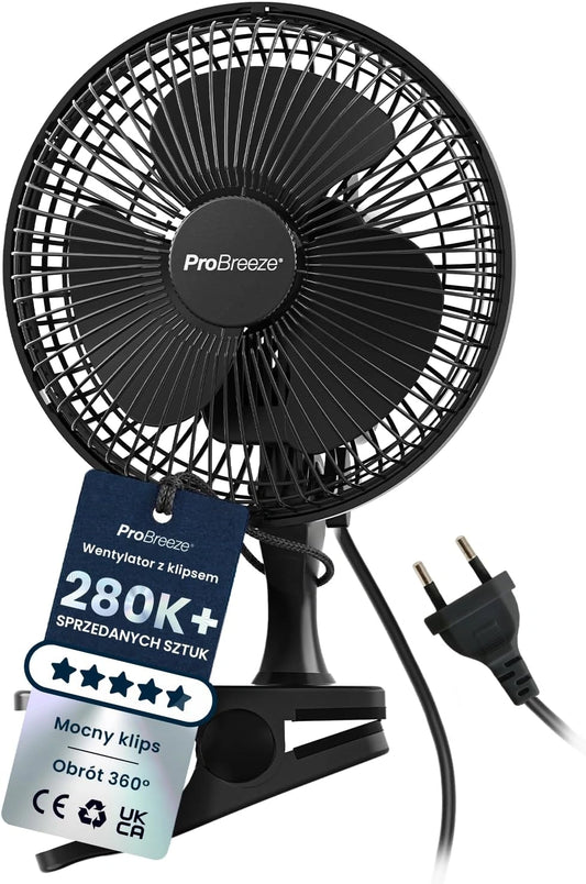 Wentylator Pro, kolor czarny