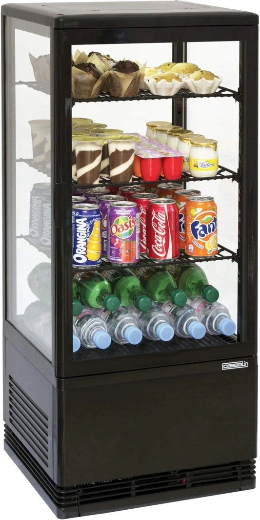Lodówka Casselin, 160 W, 78 l, kolor biały i czarny