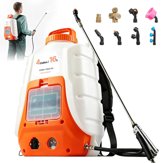 Akumulator VEVOR, 16 l, 8 Ah, 12 V, kolor szary
