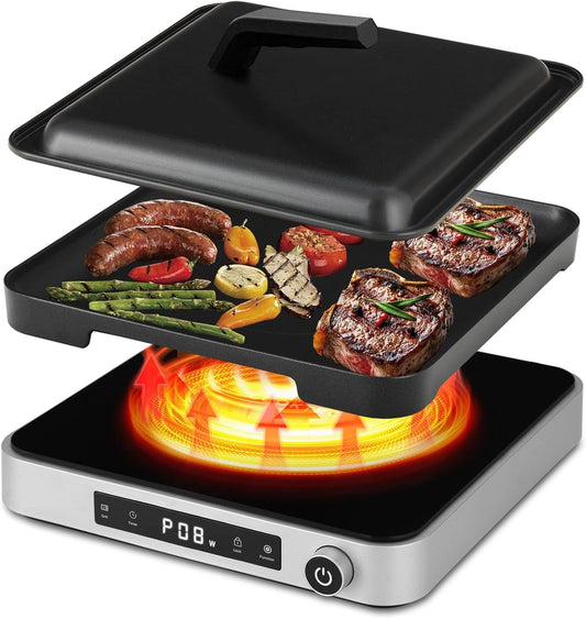 Płyta indukcyjna Cooktron, 2000 W, sterowanie dotykowe, kolor czarny i szary