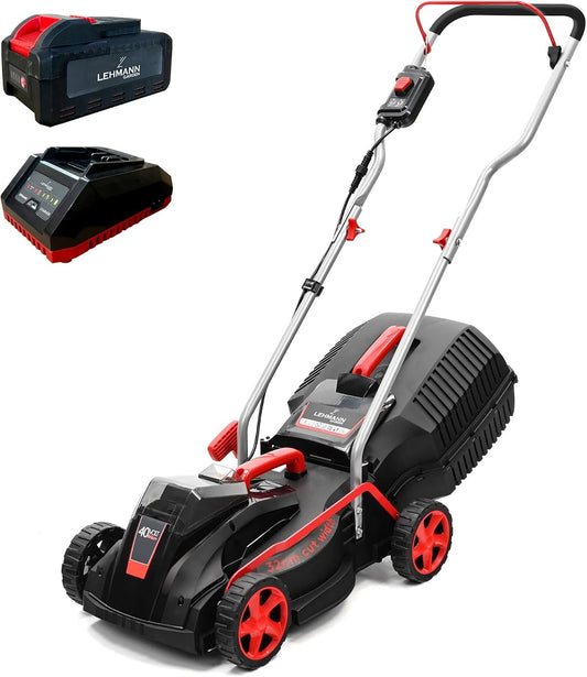 Kosiarka do trawy LEHMANN, 30 l, 4,0 Ah, 40 V, do 250 m², kolor czarny