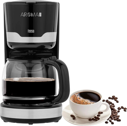 Ekspres do kawy Teesa AROMA100, 1000 W, 1,5 l, kolor szary i czarny