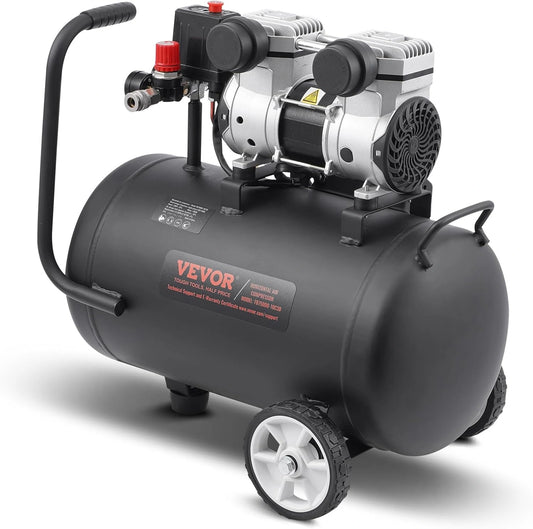 Kompresor VEVOR, 650 W, 30 l, kolor szary