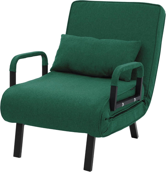 Sofa ML-Design, składany, funkcja rozkładania, kolor zielony