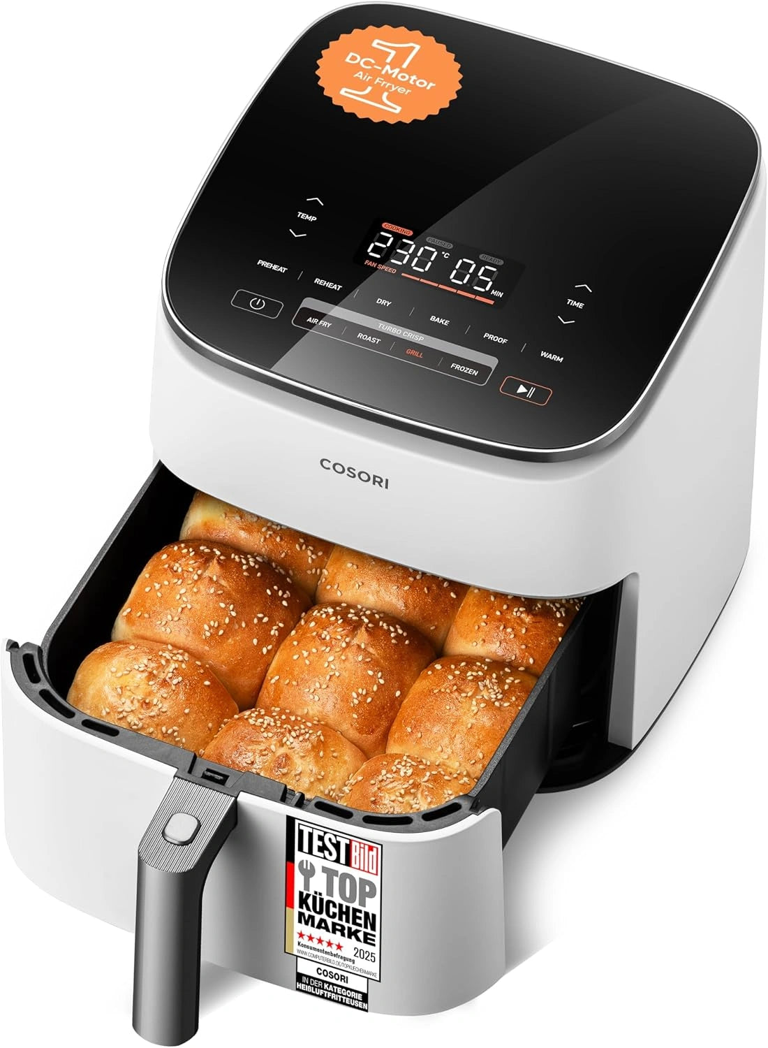 Grill Cosori, 6 l, kolor biały